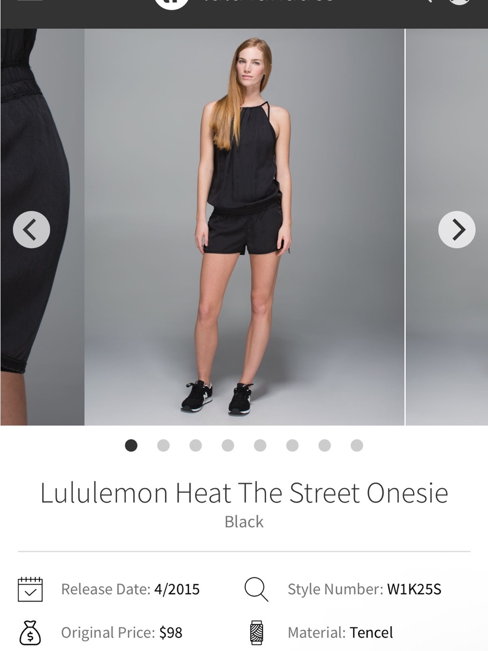 lululemon athletica Black High-Waist Women's Shorts